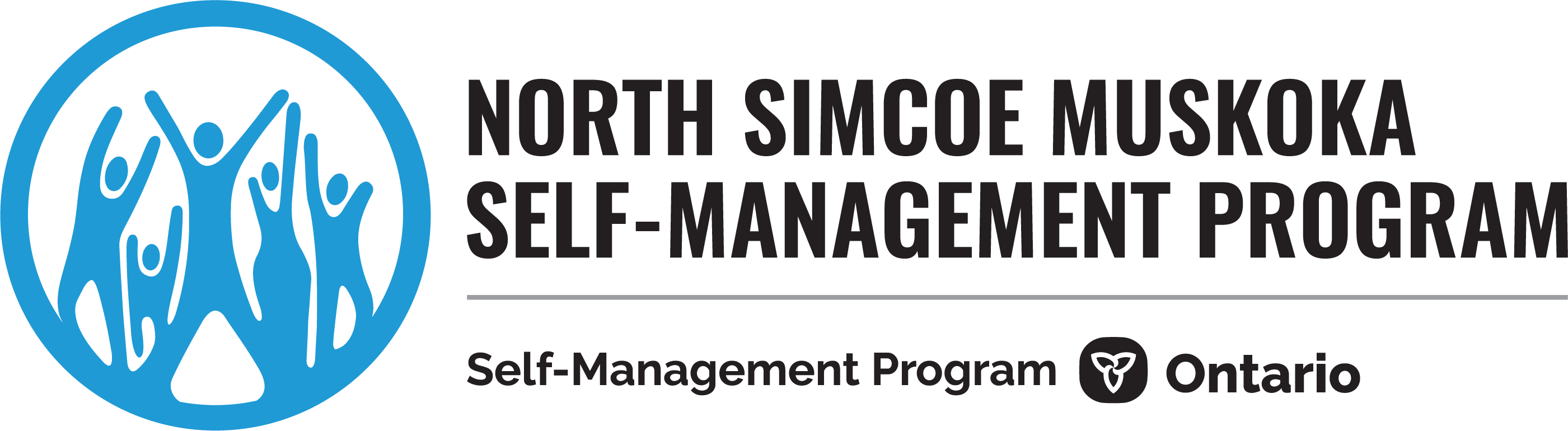 logo du programme d’autogestion de Simcoe Nord Muskoka (en englais)